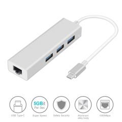 Codegen (Cdg-Cnv85) 3 Port USB3.0+RJ45 USB3.1 Type-C Hub Beyaz