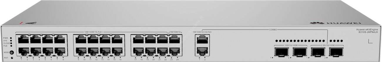 Huawei eKit S310S-26PN4JX 24 Port Gigabit 22xPoE 400W +2x10GE SFP Yönetilebilir