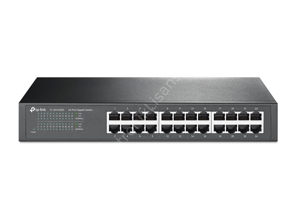 Tp-Link TL-SG1024D 24 Port 10/100/1000 Yönetilemez 1U Metal Kasa Switch