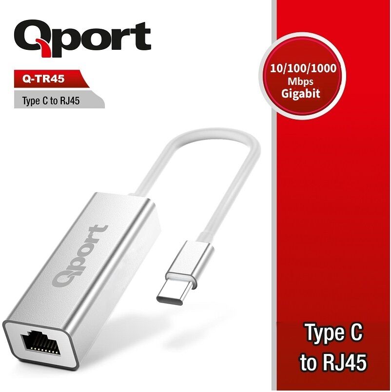 Qport (q-tr45) Type-c To Rj45 Ethernet Cevirici