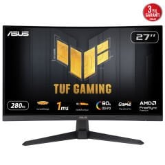 Asus 27'' Tuf Gaming VG27VQM1B 1920x1080 1ms 280Hz DP/HDMI +VESA +Speaker +Curved