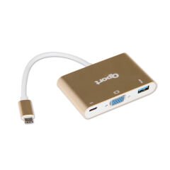Qport (q-tv03) Type-c To Vga/usb3.0/type-c(f) Cevirici