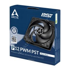 Arctic P12 Pwm Pst 120mm Siyah Kasa Fani (acfan00120a)