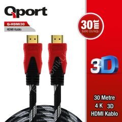 Qport (q-hdmi30) Altin Uclu 30m Hdmi Kablo
