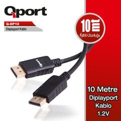 Qport (q-dp10) Display Port 10 Metre Kablo