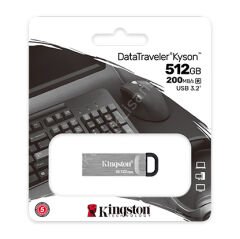 512 Gb Usb3.2 Kingston Datatraveler Kyson Siyah/Gri (Dtkn/512Gb)
