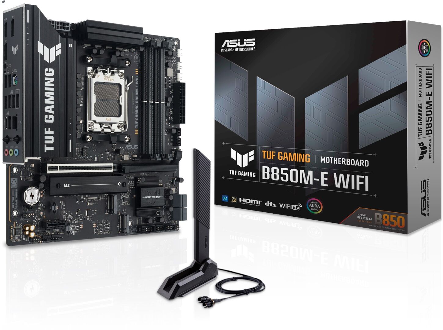 Asus TUF Gaming B850M-E WiFi AM5 DDR5 Ses GLAN DP/HDMI SATA3 USB3.2 mATX