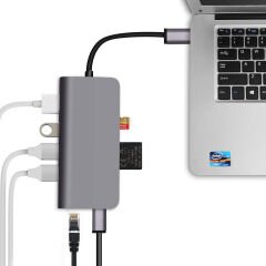 Codegen (cdg-cnv40) Usb3.1 Type-c To 3xusb3.0/hdmi/usb3.1 Type-c/rj45/sd Hub