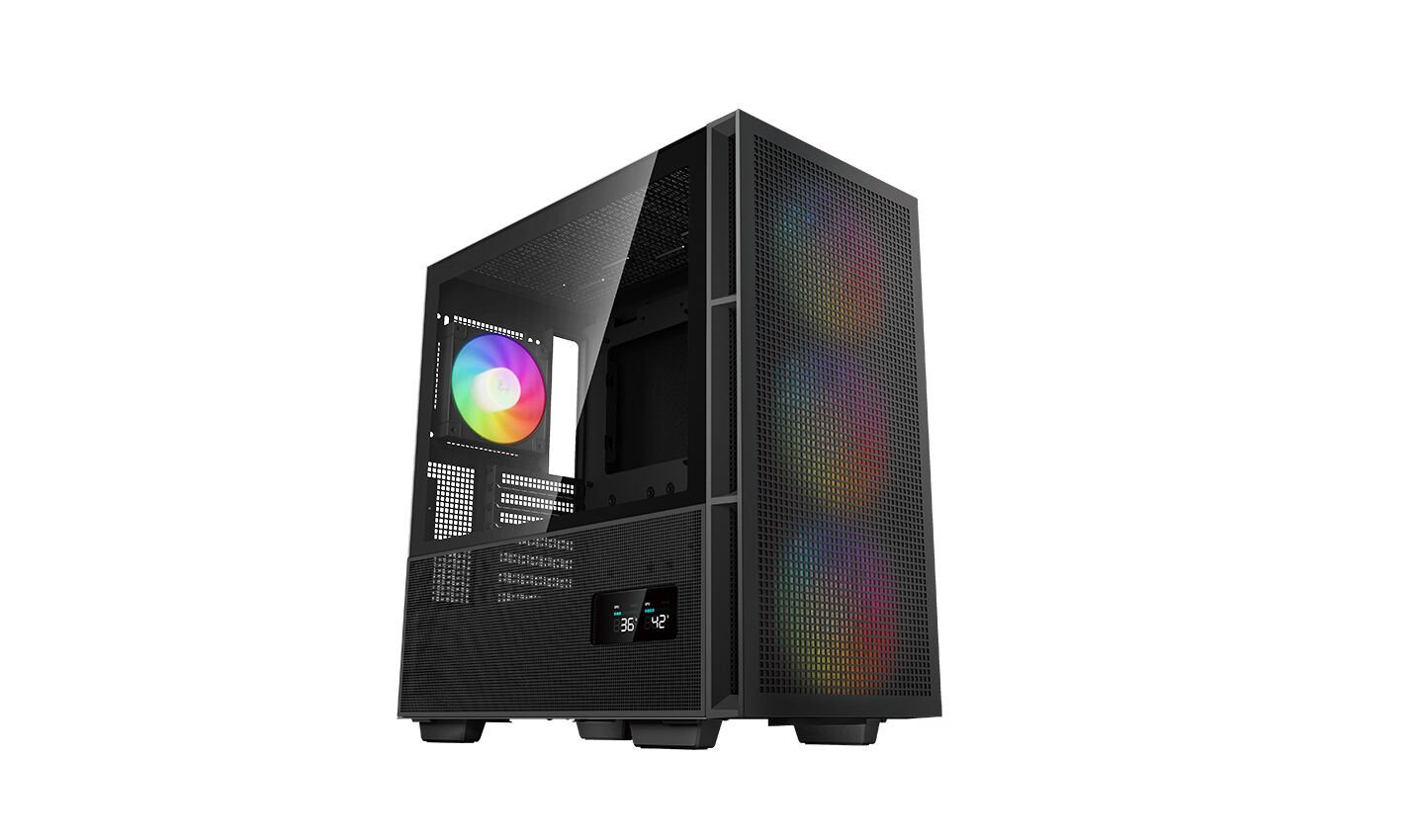 Deepcool Ch560-Digital-Pf70 700W Usb3.0 4x12cm Fan Temperli Cam E-Atx Siyah Kasa