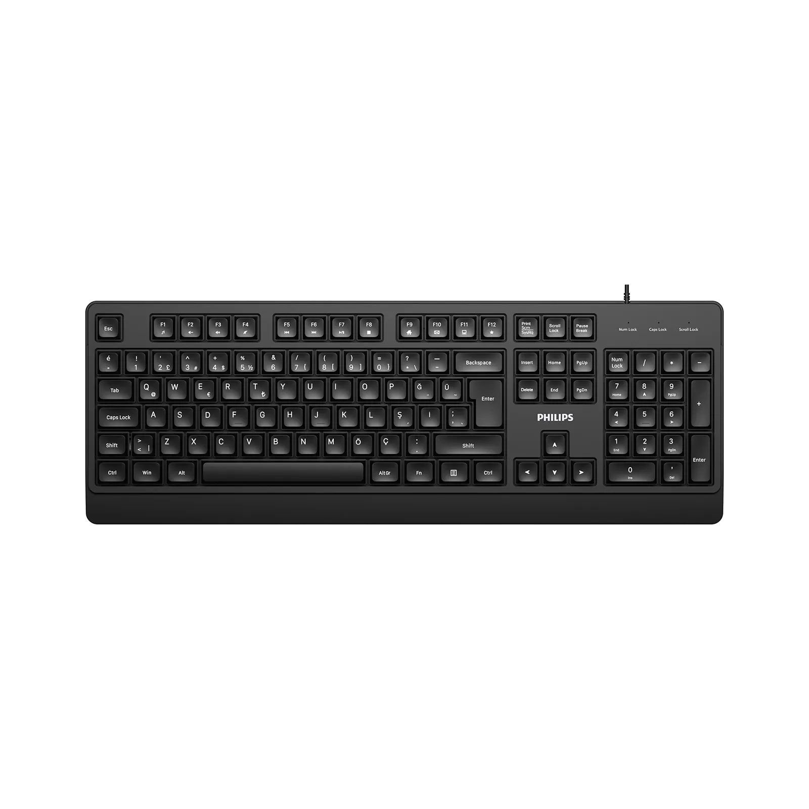 Philips Spk6247b Kablolu Klavye Siyah