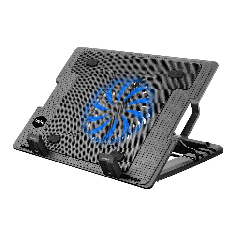 Frisby 14cm LED Fan 10'' 17'' Notebook Soğutucu Siyah Stand (FNC-35ST)