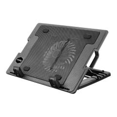 Frisby 14cm LED Fan 10'' 17'' Notebook Soğutucu Siyah Stand (FNC-35ST)