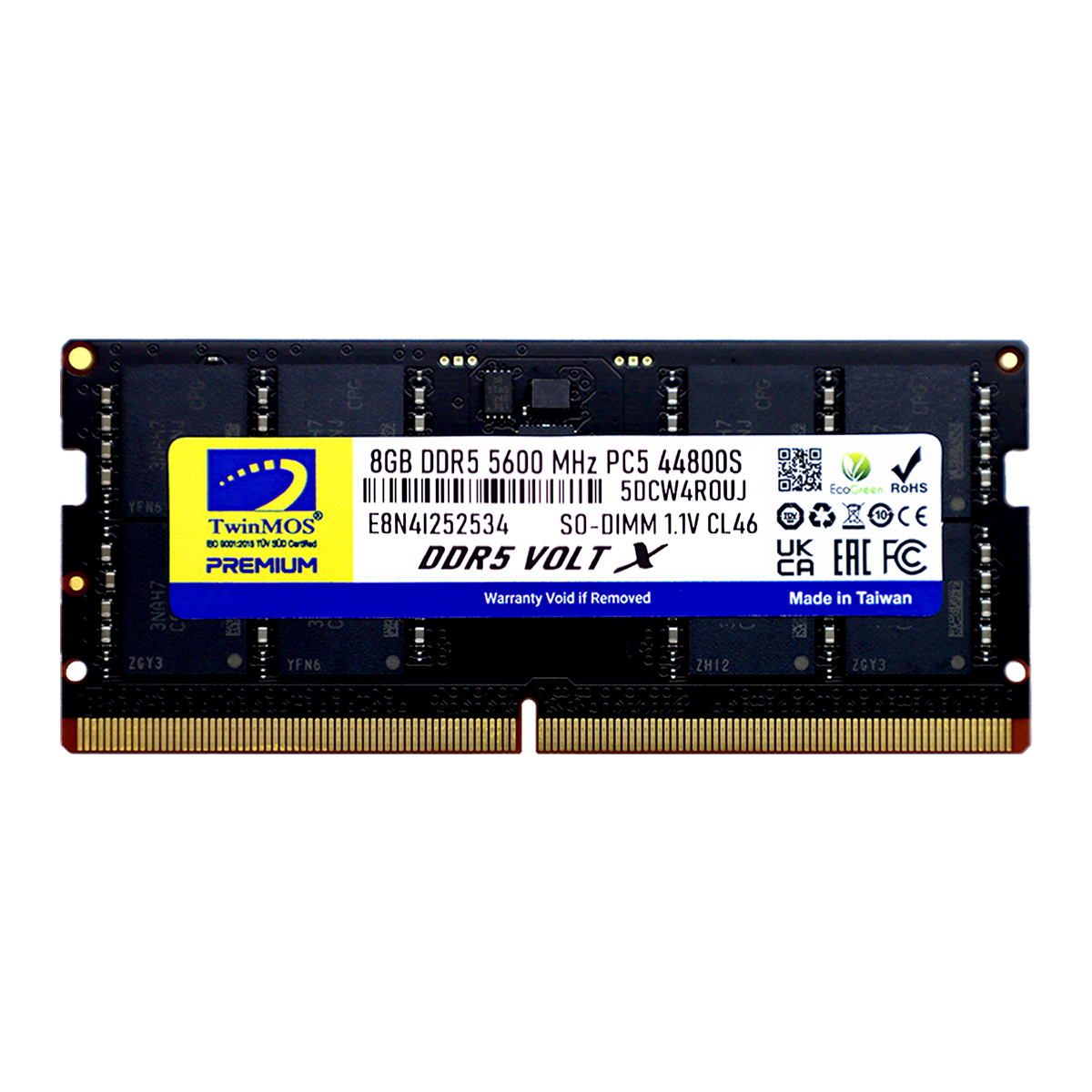 Twinmos 8 Gb Ddr5 5600mhz Cl46 1.1v Sodimm