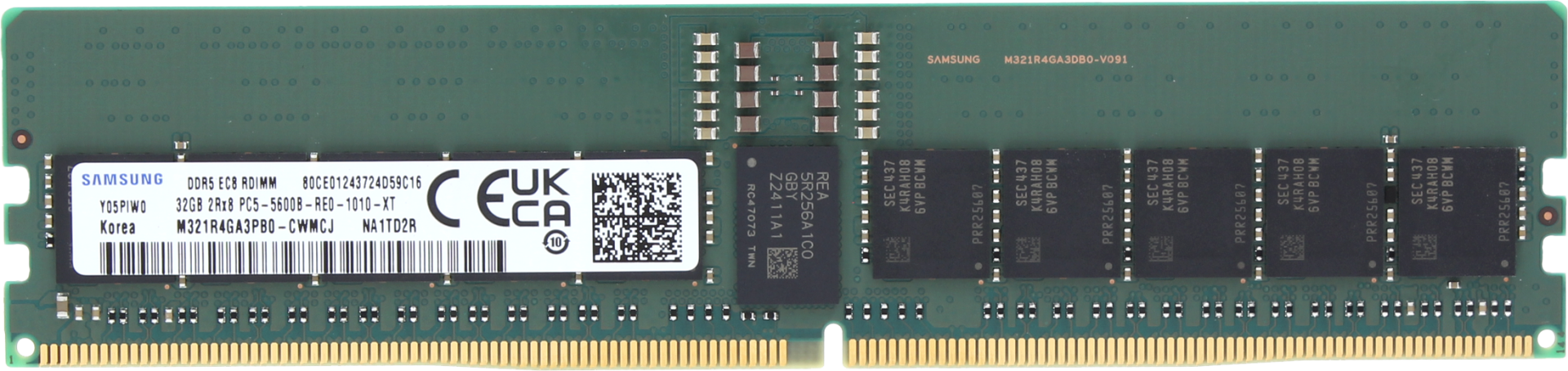 Samsung M321R4GA3PB0-CWMCJ 32GB 5600MHz DDR5 2Rx8 RDIMM Bellek