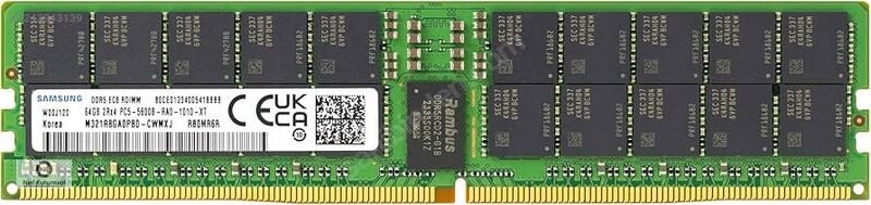 Samsung M321R8GA0PB0-CWMXJ 64GB 5600MHz DDR5 2Rx4 RDIMM Bellek