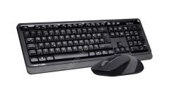 A4 Tech FG1010 USB Kablosuz F Multimedia Klavye + Mouse Set Siyah