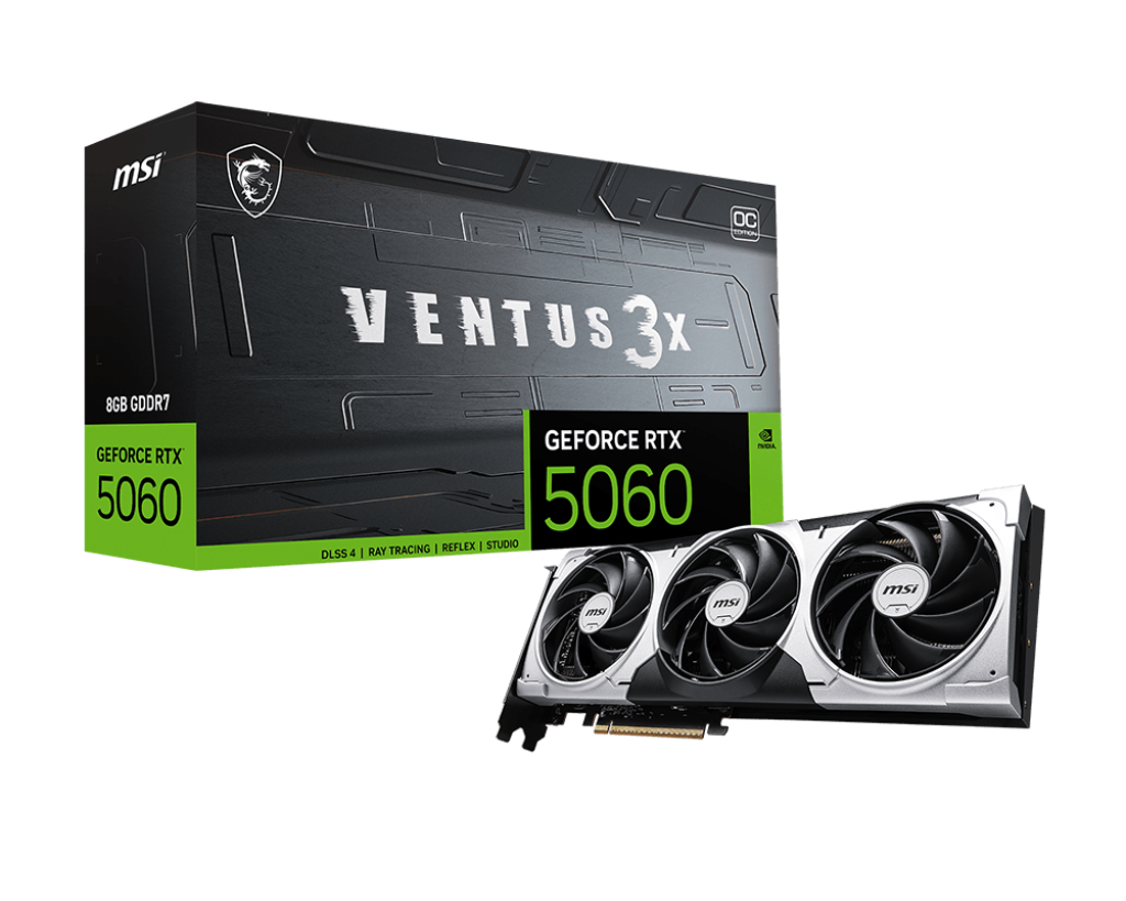 Msi Rtx5060 8gb Gddr7 128bit 3xdp/hdmi (GeForce Rtx 5060 8g Ventus 3x Oc)