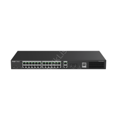 Ruijie RG-ES228GS-P 26 Port Gigabit 24xPoE 370W 2xRJ-45 2xSFP Yönetilebilir Switch