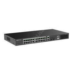 Ruijie RG-ES228GS-P 26 Port Gigabit 24xPoE 370W 2xRJ-45 2xSFP Yönetilebilir Switch