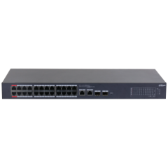 Dahua CS4226-24ET-240 26 Port 24xPoE 10/100 240W +2SFP Yönetilebilir Switch
