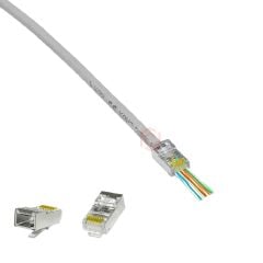 Frisby FNW-RJ4532N 100 Lu Paket Cat6 RJ45 Yeni Nesil Metal Konnektör