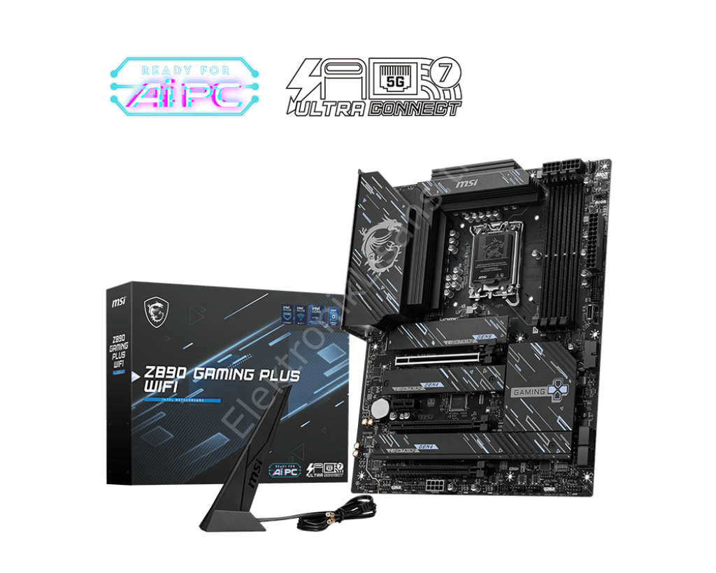 Msi Z890 Gaming Plus Wifi 1851p Ddr5 Ses Glan Dp/Hdmi Sata3 Usb3.2 Atx