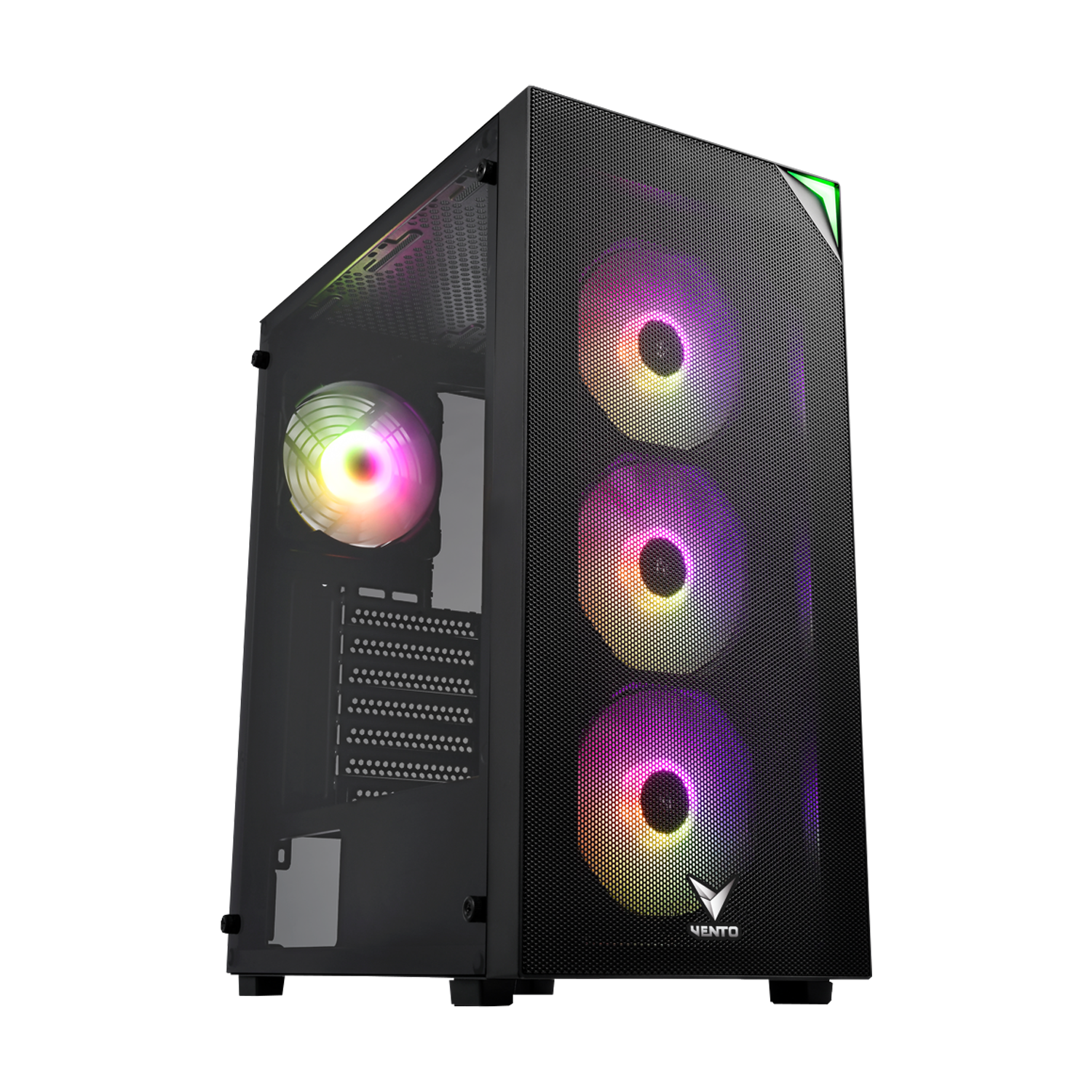 Vento VG3400S USB3.0 4x12cm RGB Fan Siyah E-ATX Kasa (PSU Yok)
