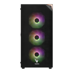Vento VG3400S USB3.0 4x12cm RGB Fan Siyah E-ATX Kasa (PSU Yok)