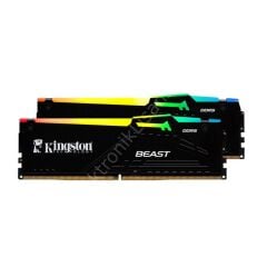 32 Gb (2x16gb) Ddr5 6400mhz Kingston Beast Rgb Cl32 Expo (Kf564c32bbeak2-32tr)
