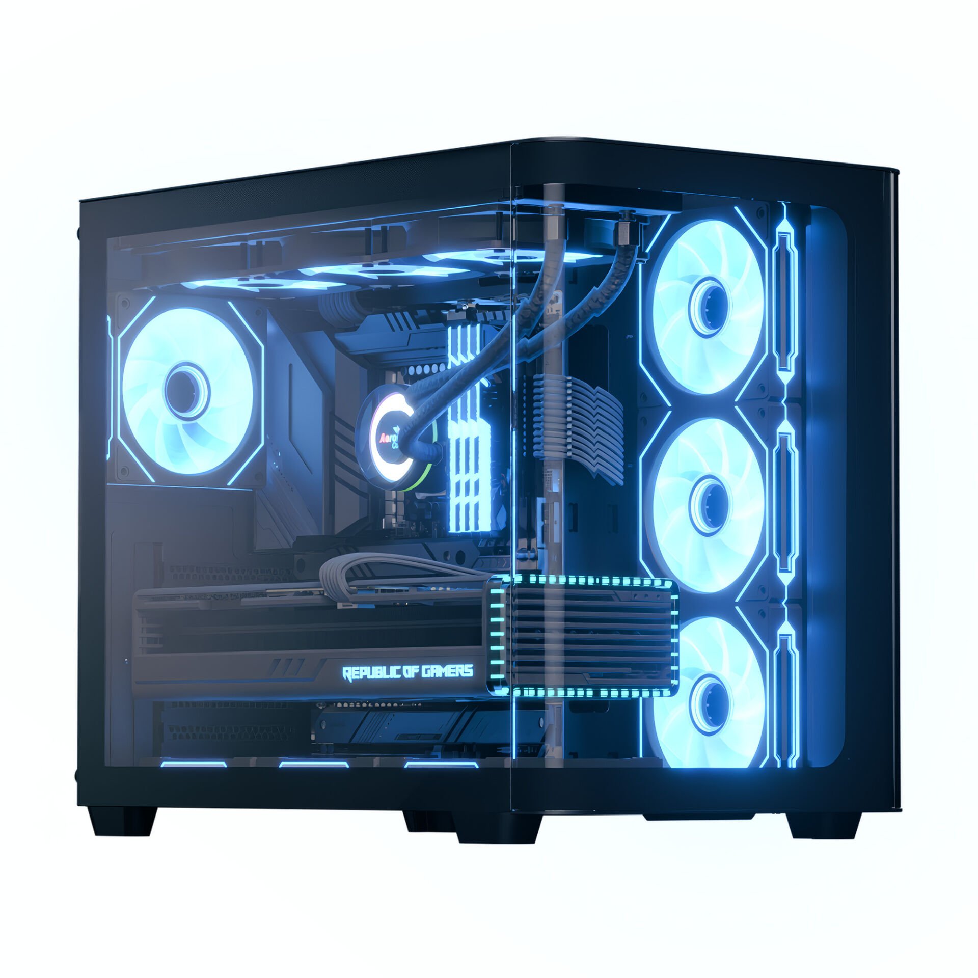 Aerocool P500C 4x12cm ARGB Fan USB3.0 Siyah ATX Kasa