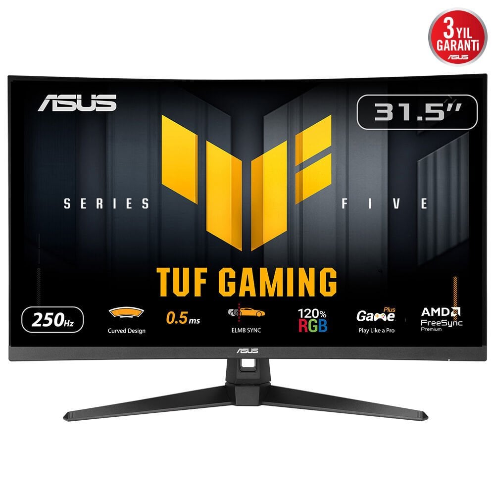Asus Tuf Gaming VG32VQM5B 31.5 Fast VA Kavisli FreeSync ve G-Sync Uyumlu HDR