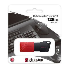128 Gb Usb3.2 Kingston Data Traveler Exodia M Siyah/kirmizi (dtxm/128gb)