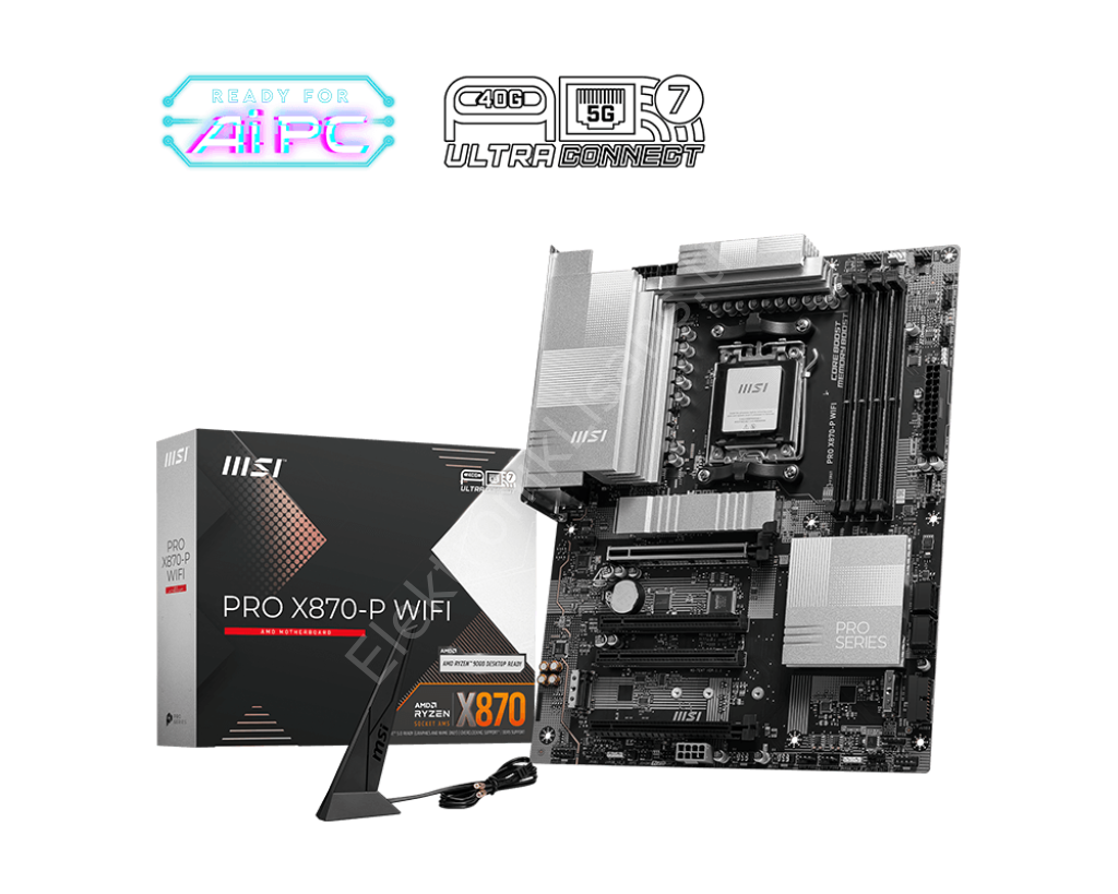 MSI Pro X870-P WiFi AM5 DDR5 Ses GLAN HDMI/Type-C SATA3 USB3.2 ATX