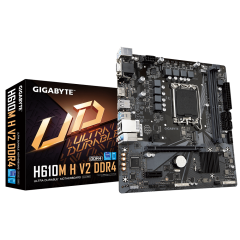 Gigabyte H610M-H-V2-DDR4 1700P DDR4 HDMI/VGA SATA3 USB3.2 mATX