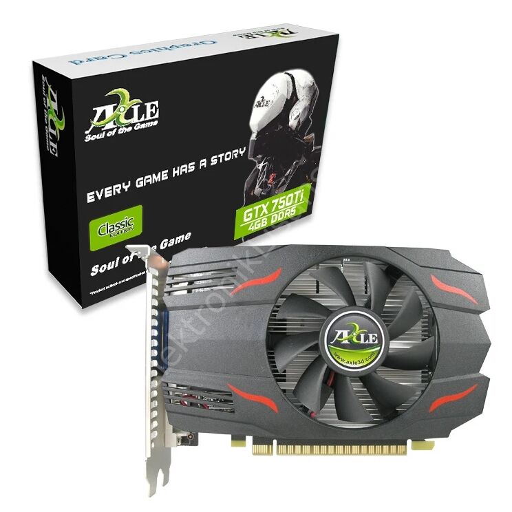 Axle GTX750Ti 4GB DDR5 128Bit HDMI/DVI/VGA (AX-GTX750Ti/4GD5P8CDI)