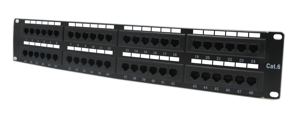 Codegen Cat6 1u 48 Port Moduler Patch Panel (cod648)