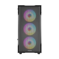 Fazeon F1 650W 80Plus Bronze 4x120mm RGB Fanlı mATX Mesh Kasa