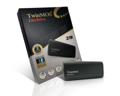 Twinmos 2 Tb Usb3.2 Type-c Tasinabilir Ssd Dark Grey (pssd2tbmedb)