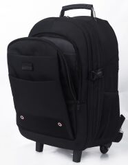 Classone Trol-VIP100 Travel 14/15.6/17.3'' Tekerlekli Notebook Sırt Çantası Siyah