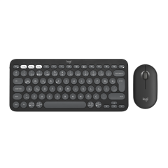 Logitech Pebble Kablosuz Q Klavye Mouse Set Grafit (920-012245)