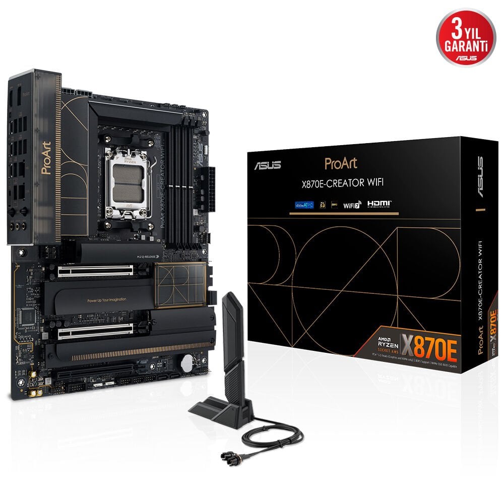 Asus ProArt X870E-Creator WiFi AM5 DDR5 Ses GLAN DP/HDMI/USB SATA3 USB3.2 ATX