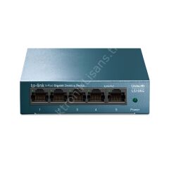 Tp-link Ls105g 5 Port 10/100/1000 Masaustu Yonetilemez Metal Kasa Switch