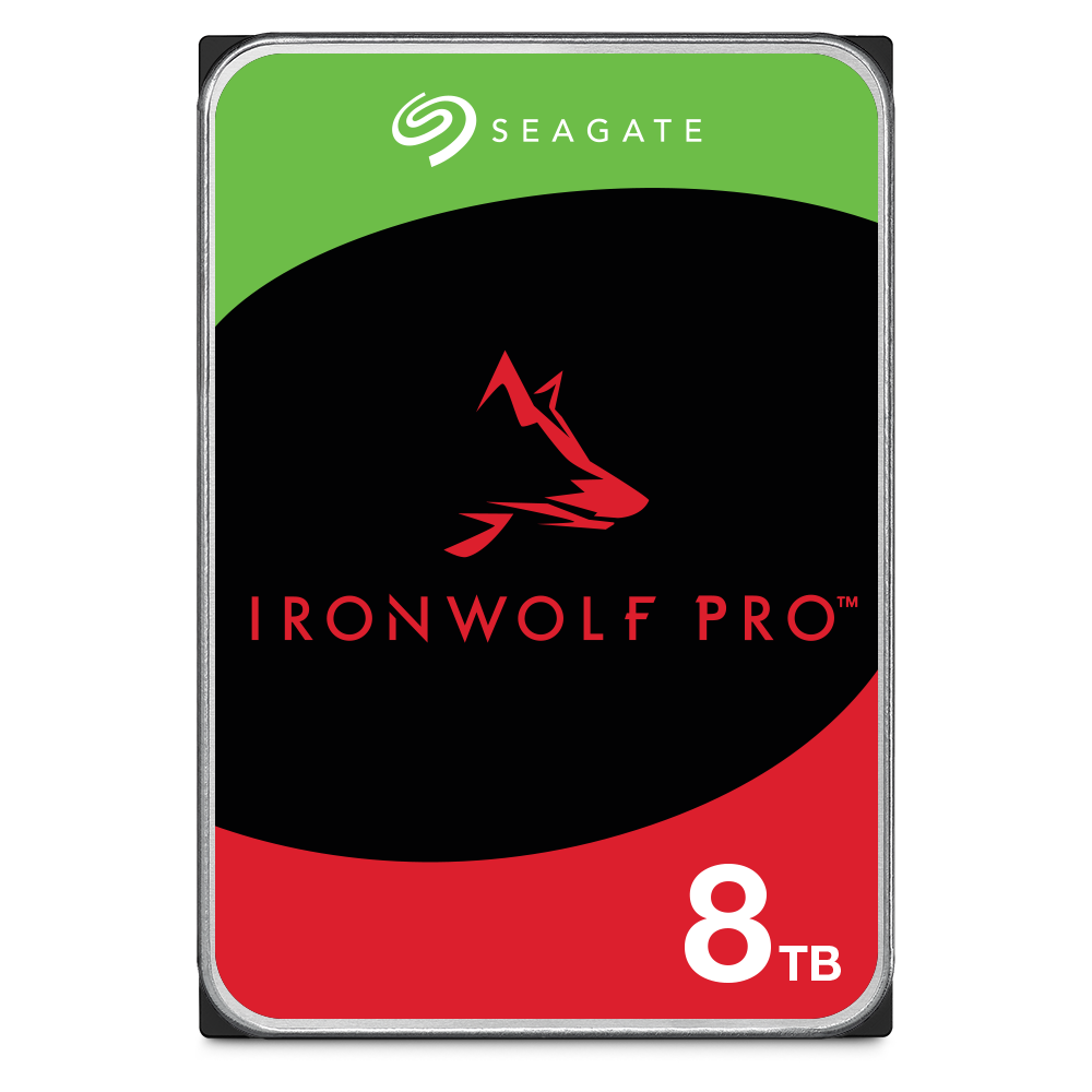 Seagate IronWolf Pro 8 TB 7200RPM 256MB SATA3 550TB/Y RV NAS (ST8000NT001)