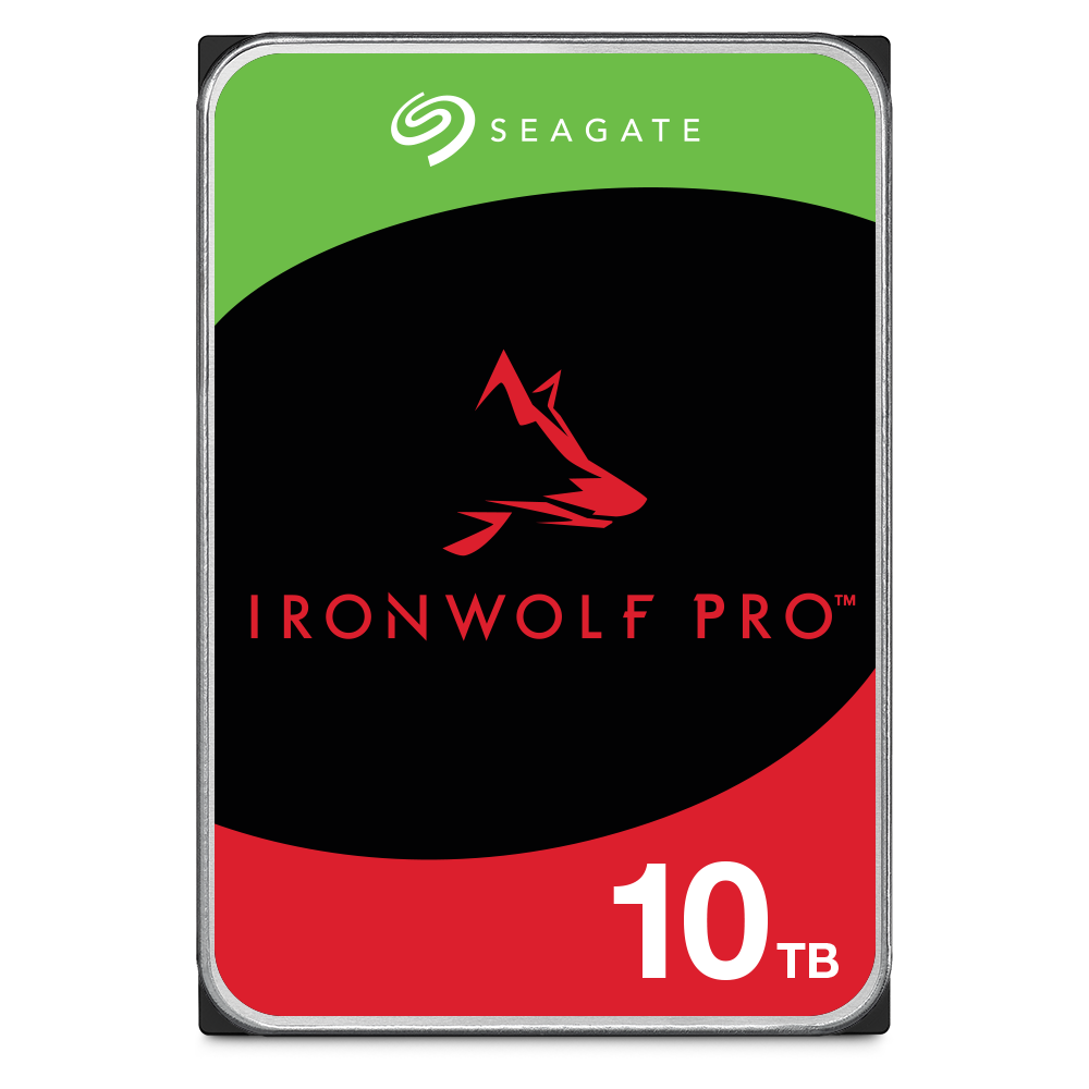 Seagate IronWolf Pro 10 TB 7200 RPM 256 MB SATA3 550 TB/Y RV NAS (ST10000NT001)