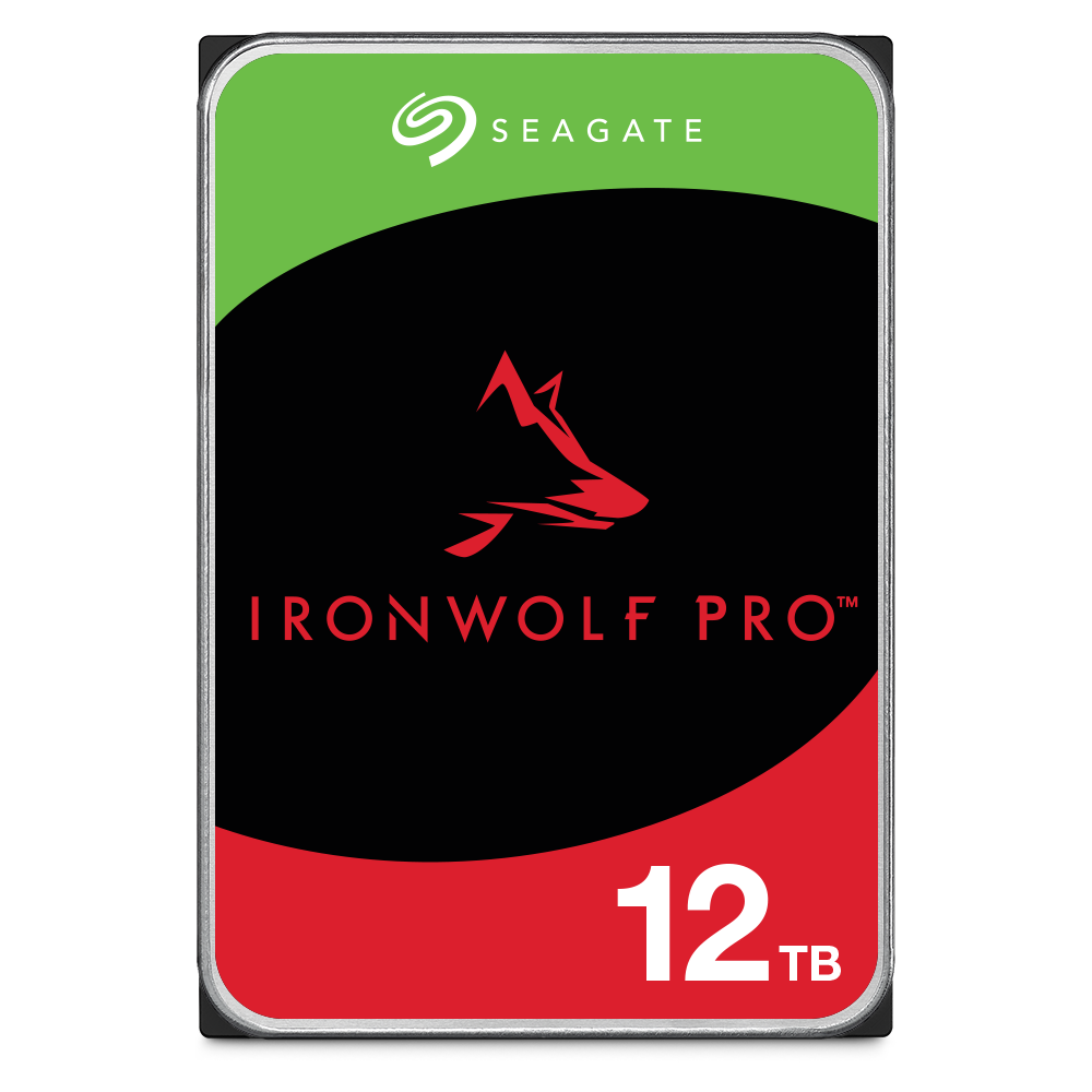 Seagate IronWolf Pro 12 TB 7200RPM 256MB SATA3 550TB/Y RV NAS (ST12000NT001)