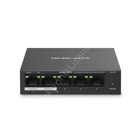 Tp-link Mercusys Ms105gp 5 Port 10/100/1000 4 Port 65w Poe Yonetilemez Switch