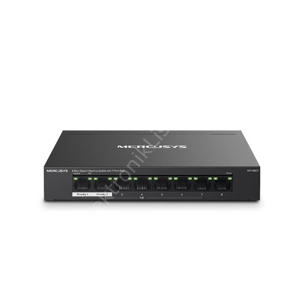 Tp-link Mercusys Ms108gp 8 Port 10/100/1000 7 Port 65w Poe Yonetilemez Switch