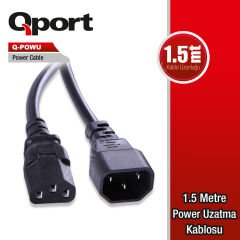 Qport (Q-Powu) 1.5m Power Uzatma Kablosu
