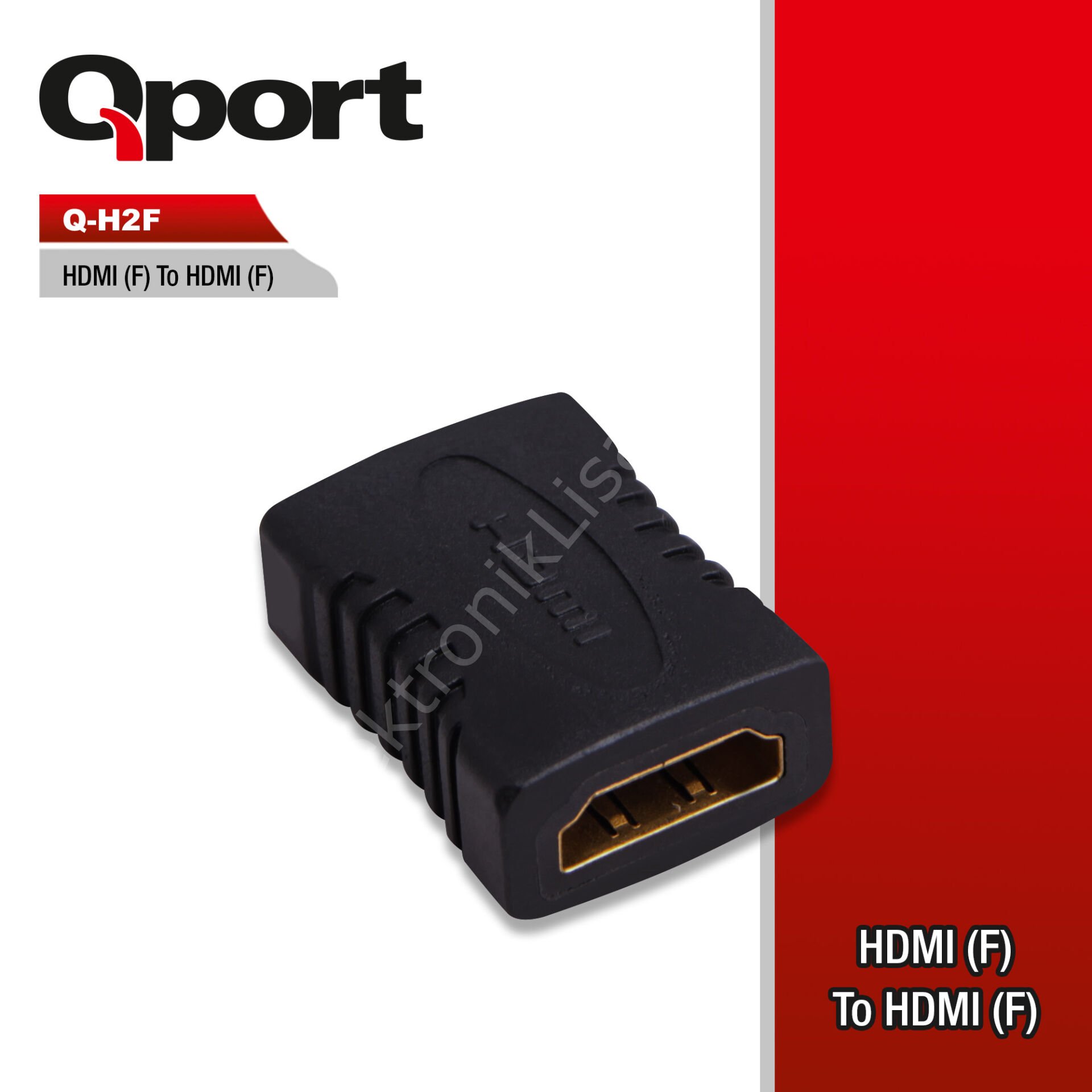 Qport (Q-H2F) HDMI(F) to HDMI(F) Çevirici