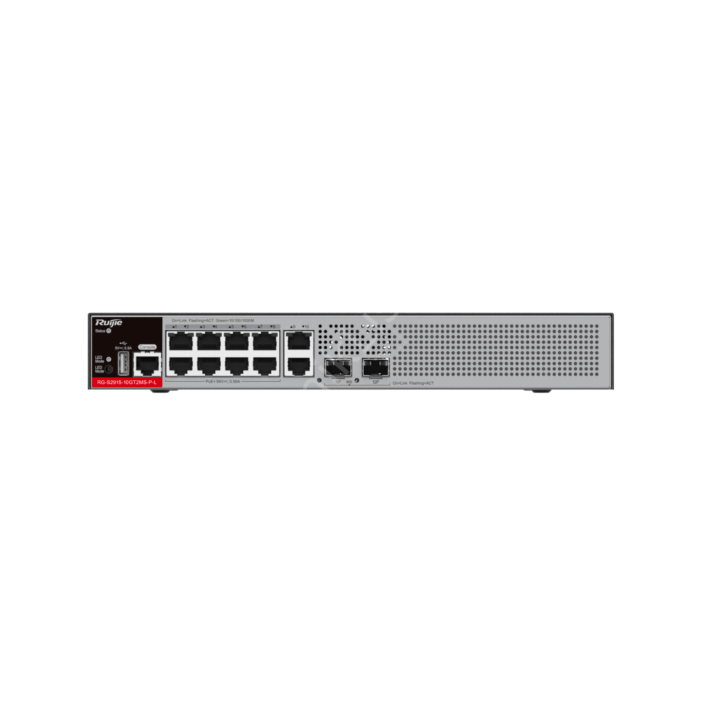 Ruijie RG-S2915-10GT2MS-P-L 10 Port Gigabit 8xPoE 125W +2x2.5G SFP Yönetilebilir Anahtarlamalı Şecere